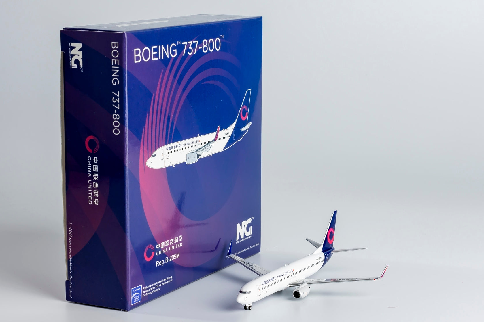 1/400 China United Airlines Boeing 737-800 B-209M NG58227 - cover